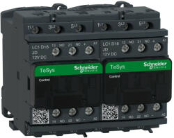  Schneider Electric, Forgásirányváltó magneskapcsoló, 7, 5kW/18A (400V, AC3), 12V DC vezerlés, 1Z+1Ny, csavaros csatlakozás, TeSys D (Schneider LC2D18JD) (LC2D18JD)