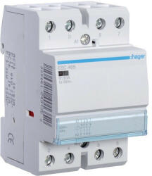 Hager ESC465, Moduláris kontaktor 63A, 2 Záró + 2 Nyitó érintkező, 230V AC 50 Hz (Hager ESC465) (ESC465)
