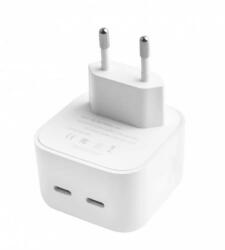  35W USB-C kétportos hálózati töltő adapter, gyorstöltő