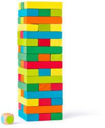 Woodyland Jucarie din lemn - Turnul Tonny cu piese colorate (10210)