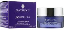 NATURE'S Cremă anti-îmbătrânire pentru ochi și buze - Nature's Assoluta Anti-Aging Cream Eye And Lip Area 15 ml