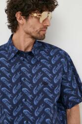 Lacoste pamut ing férfi, galléros, sötétkék, relaxed - sötétkék 40