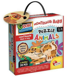 Lisciani Montessori baby fa puzzle - Állatok (LIS96848)