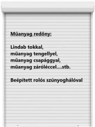 Redőnydiszkont Műanyag redőny műanyag tengellyel, OSZTOTT (RD-km-ks-g-ko-k)