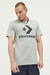 Converse pamut póló szürke, nyomott mintás - szürke XXS