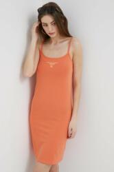 Calvin Klein ruha narancssárga, mini, egyenes - narancssárga XS