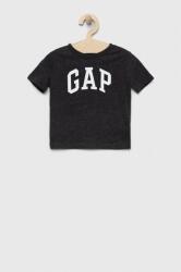 GAP gyerek pamut póló fekete, nyomott mintás - fekete 50-56