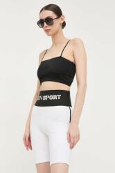 Plein Sport rövidnadrág női, fehér, nyomott mintás, magas derekú - fehér XS