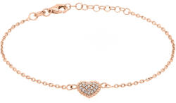 Brilio Silver Brățară Romantica din bronz cu inimioară 5492243