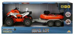 Maxx Wheels Set Super ATV cu remorca si barca, Maxx Wheels