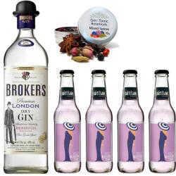 Broker's Gin Tonik szett ajándék vegyes ginfűszerrel - bareszkozok