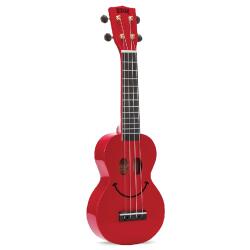 Mahalo -U-SMILE-RD Szoprán ukulele, vörös