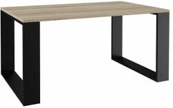 GreenSite Salon Loft modern Dohányzóasztal - sonoma-fekete (GSB5999114133634)