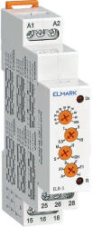 ELMARK ELR-5 többfunkc. relé 24-240v AC/DC 2xspdt 5A Elmark (ELM 50156)