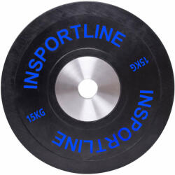 inSPORTline Gumis súlytárcsa inSPORTline Bumper Plate 15 kg 50 mm (10379) - pepita