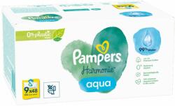 Pampers Harmonie Aqua nedves Törlőkendő 9x48db (10BW010114)