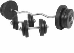 Gorilla Sports Súlyzó szett műanyag tárcsa 70 kg (100081-00006-0046) - kokiskashop