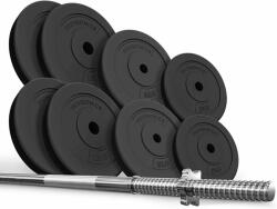 Physionics Súlyemelő készlet tárcsákkal 165 cm 60 kg (LAN-60KG) - kokiskashop