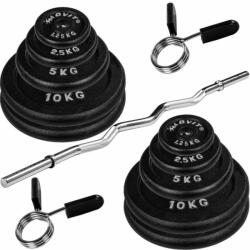 MOVIT Kétkezes súlyzó készlet 120 cm 65, 5 kg (20040771) - kokiskashop