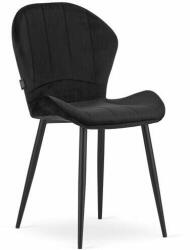 ARTOOL Skandináv stílusú szék, Artool, Terni, bársony, fém, fekete, 50x6 (ART-3553_1)