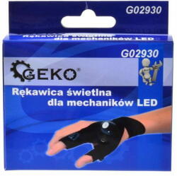 GEKO Szerelőkesztyű LED lámpával