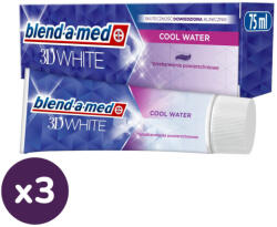 Blend-a-med CoolWater 3D White fogkrém (3x75 ml)