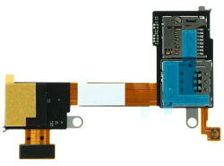 Sony D2403, D2406 Xperia M2 Aqua SingleSim sim kártya olvasó flex kábel, átvezető fólia (gyári)