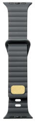 Apple Watch Series 42MM, 44MM, 45MM vízálló szilikon sport óraszíj, szürke