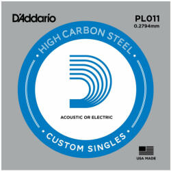 D'ADDARIO PL011 különálló akusztikus/elektromos gitárhúr, acél, 011