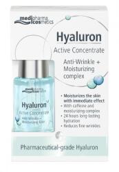 medipharma cosmetics Hyaluron Aktív koncentrátum Ránctalanító + Hidratáló Elixír koffeinnel és hidratáló komplexszel 13ml