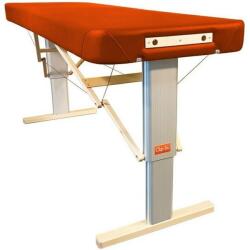 Clap Tzu Összecsukható elektromos masszázságy CLAP TZU Linea Wellness Szín: PU - mandarin (mandarine), Méretek: 192 x 80 cm, Tartozékok: hálózati tápellátás + beépített elektromos fűtés + lábvezérlő