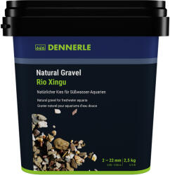 Dennerle Natural Gravel Rio Xingu dekorkavics 2-22 mm - 2 5 kg (3258-44)