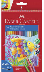 Faber-Castell Színes ceruza készlet 36db-os aquarell + ecset hal 2023 (114437) (114437)