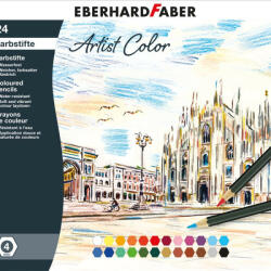 EBERHARD Színes ceruza készlet 24db-os fém dobozban ARTIST COLOR (E516124) (E516124)