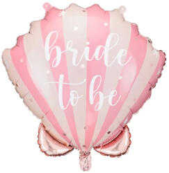 PartyDeco S. r. o Tengeri kagyló fólia lufi, Bride to be, 52 cm