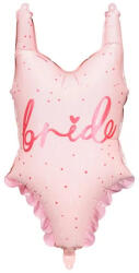 PartyDeco S. r. o Fürdőruhát megformáló fólia lufi, Bride, 76 cm