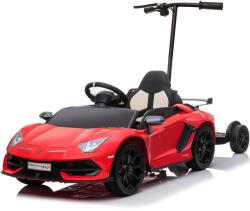 Hollicy Masinuta electrica + hoverboard, Lamborghini Aventador SVJ, 70W, 12V 14Ah premium, Rosu