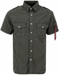 Alpha Industries Basic Shirt Slim S - greyblack
