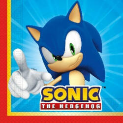Sonic a sündisznó Sega szalvéta 20 db-os 33x33 cm FSC (PNN95651) - gyerekagynemu