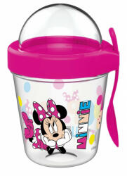 Disney Minnie pohár snack tartó fedéllel és kanállal 350 ml (NVT832031) - gyerekagynemu
