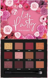 W7 Paleta fard de ochi, W7, Let`s Party, Vickaboo Pressed Pigment, 12 nuante