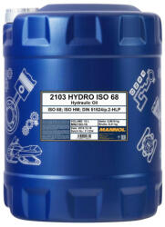 MANNOL 2103-10 Hydro ISO 68, ISO HM, DIN HLP hidraulikaolaj, 10 liter