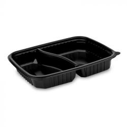 Ovál Elviteles PP Doboz 1200ml FEKETE L-es [ 50 db/cs ] [ 8 cs/# ]