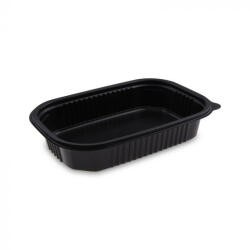  Ovál Elviteles PP Doboz 850ml FEKETE M [ 50 db/cs ] [ 12 cs/# ]