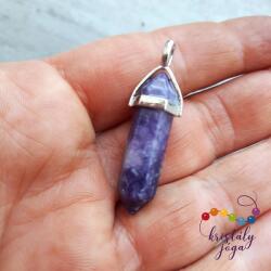 Kristály Jóga Shop Lepidolit 8 mm-es kétcsúcs medál