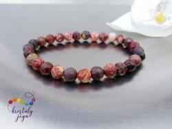 Kristály Jóga Shop Leopárd jáspis 6 mm-es ásvány karkötő