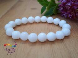 Kristály Jóga Shop Tejkvarc (hókvarc) 8 mm-es ásvány karkötő