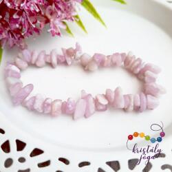 Kristály Jóga Shop Kunzit szemcse karkötő