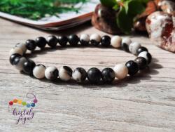 Kristály Jóga Shop Zebra jáspis 6 mm-es ásvány karkötő