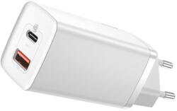 Baseus GaN2 Lite Fast 65W USB / USB Type C Quick Charge 3.0 Power Delivery (Gallium Nitride) white (CCGAN2L-B02)